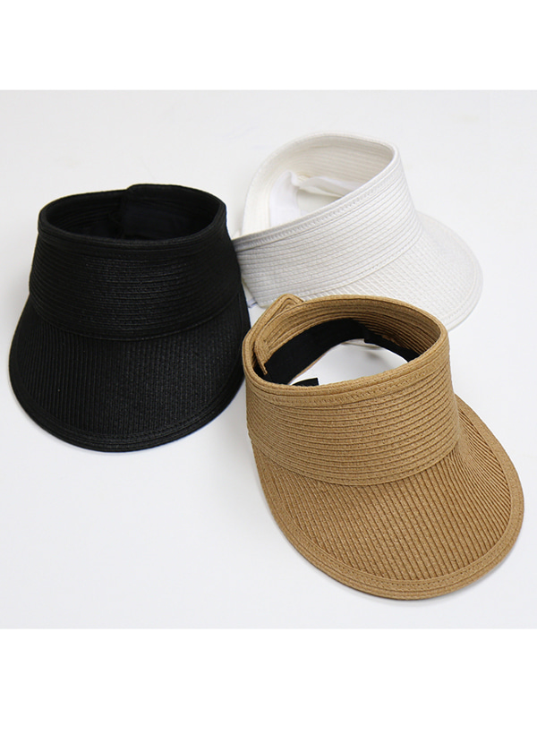플라이비치마리 썬캡 모자(브라운/블랙/화이트)
